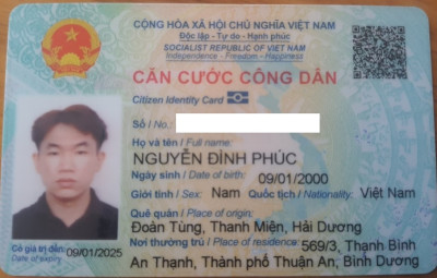 Thông báo về việc trả CCCD của học sinh thi THPT