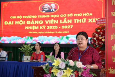 Đại hội chi bộ lần XIX nhiệm kỳ 2025-2027